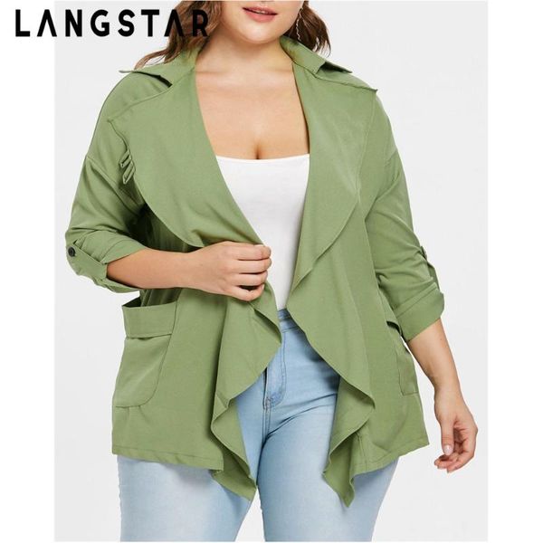 women's jackets langstar plus size women coat lapel neck asymmetrical fall & winter loose fitting solid casual jacket, Black;brown
women's jackets langstar plus size women coat lapel neck asymmetrical fall & winter loose fitting solid casual jacket, Black;brown