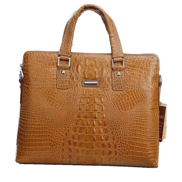crocodile pattern cowhide leather briefcase genuine men's shoulder bag retro horizontal lapcomputer tote handbag briefcases
crocodile pattern cowhide leather briefcase genuine men's shoulder bag retro horizontal lapcomputer tote handbag briefcases