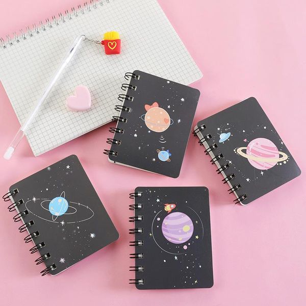 notepads 10.5x8cm dream planet mini pocket spiral notebook a7 cute cartoon portable coil notepad diary book exercise school supply, Purple;pink
notepads 10.5x8cm dream planet mini pocket spiral notebook a7 cute cartoon portable coil notepad diary book exercise school supply, Purple;pink