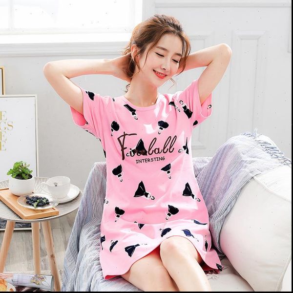 summer night dress women sleepwear plus size nightgown cartoon print sleepshirts short sleeves nightie nightdress cotton, Black;red
summer night dress women sleepwear plus size nightgown cartoon print sleepshirts short sleeves nightie nightdress cotton, Black;red