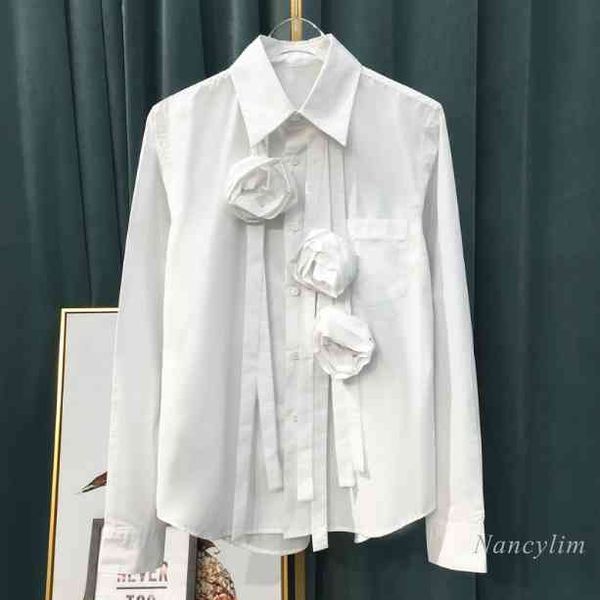 blouses women's white shirt three-dimensional rose flower long sleeve blouse fashion loose black blusas mujer
blouses women's white shirt three-dimensional rose flower long sleeve blouse fashion loose black blusas mujer