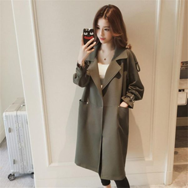 women's wool & blends trench coat 2021 spring autumn thin section windbreaker fashion casual woolen long cardigan loose plus size 4xl, Black
women's wool & blends trench coat 2021 spring autumn thin section windbreaker fashion casual woolen long cardigan loose plus size 4xl, Black