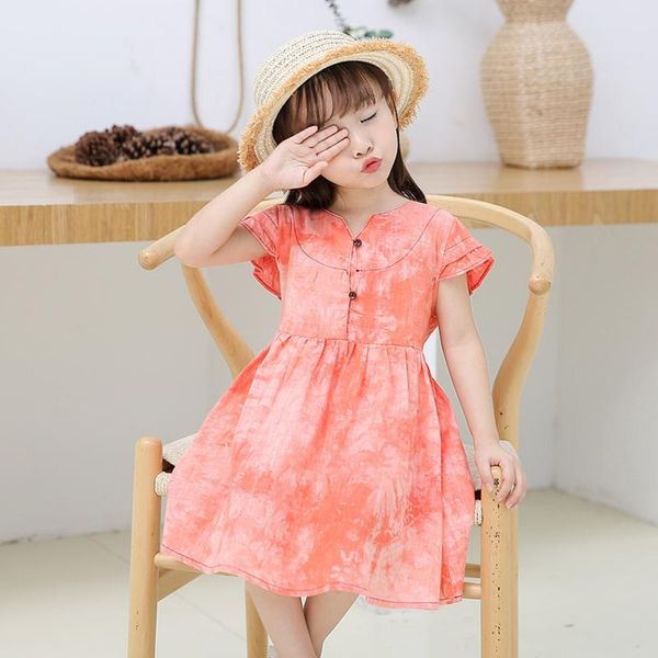 girl's dresses kids baby girls stylish short sleeve tie-dye dress fashion for children, Red;yellow
girl's dresses kids baby girls stylish short sleeve tie-dye dress fashion for children, Red;yellow