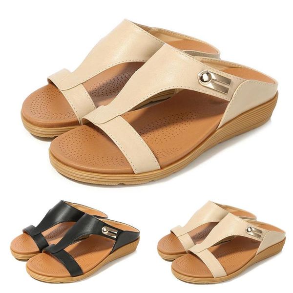 slippers womens bohemian folk style ladies flat round head summer beach sandals, Black
slippers womens bohemian folk style ladies flat round head summer beach sandals, Black