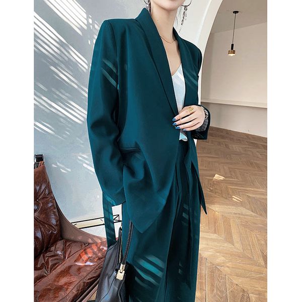 women's two piece pants 2021 vintage fashion 2 piece women's clothes solid color blazers and loose pants high-waisted office lady, White
women's two piece pants 2021 vintage fashion 2 piece women's clothes solid color blazers and loose pants high-waisted office lady, White