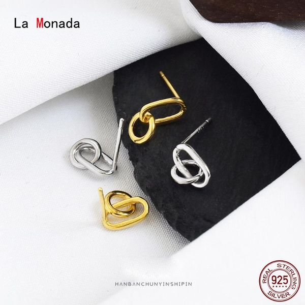 stud la monada women earrings interlock 925 sterling silver for jewelry circle women's stylish girls, Golden;silver
stud la monada women earrings interlock 925 sterling silver for jewelry circle women's stylish girls, Golden;silver