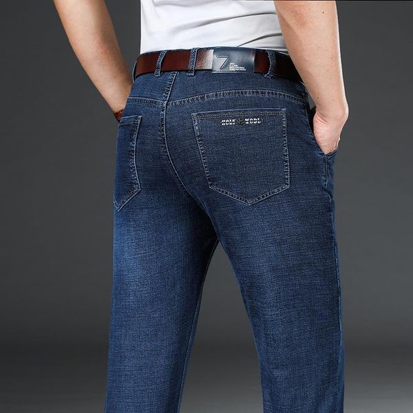 men's jeans 2021 brand men's business classic casual fashion trousers slim denim overalls pants men, Blue
men's jeans 2021 brand men's business classic casual fashion trousers slim denim overalls pants men, Blue