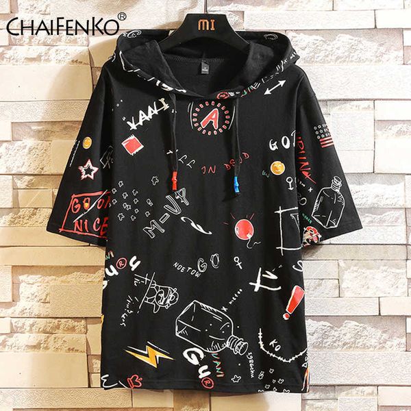 chaifenko summer hooded t-shirts men fashion printing t-shirt tees harajuku graffiti hip hop short sleeve 210629, White;black
chaifenko summer hooded t-shirts men fashion printing t-shirt tees harajuku graffiti hip hop short sleeve 210629, White;black