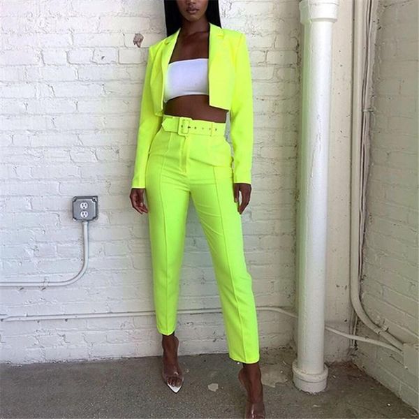 ye2021 autumn winter notched neck women blazer suit set 2pcs female sets solid color lace up office lady mq346 women's two piece pants, White
ye2021 autumn winter notched neck women blazer suit set 2pcs female sets solid color lace up office lady mq346 women's two piece pants, White
