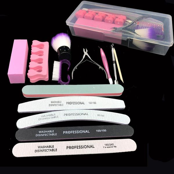 nail art kits file kit 13 pcs/set professional washable files set buffer block cuticle pusher uv gel poloshi manicure tools with box
nail art kits file kit 13 pcs/set professional washable files set buffer block cuticle pusher uv gel poloshi manicure tools with box