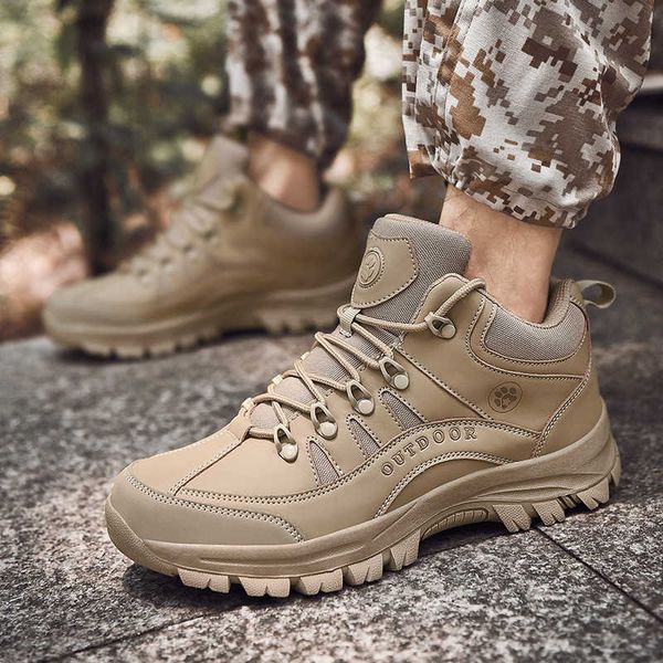 2021 fashion large men's mountaineering shoes hiking military boots anti slip wear resistant outdoor, Black
2021 fashion large men's mountaineering shoes hiking military boots anti slip wear resistant outdoor, Black