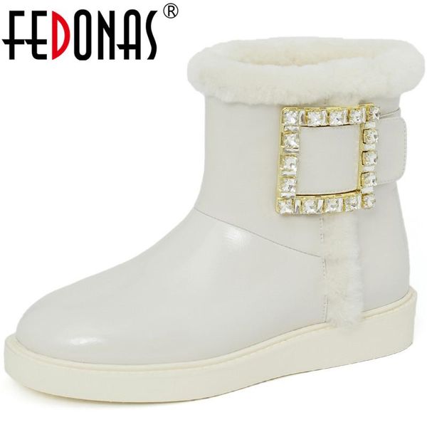 boots fedonas rhinestone female snow autumn winter genuine leather thick heels women's shoes 2021 working women ankle, Black
boots fedonas rhinestone female snow autumn winter genuine leather thick heels women's shoes 2021 working women ankle, Black