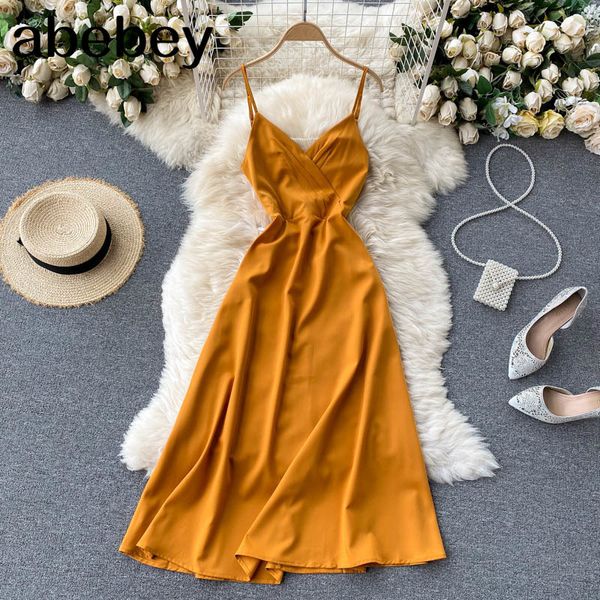 women off shoulder strap dress backless sleeveless v neck slim party summer korean fashion midi 210512, Black;gray
women off shoulder strap dress backless sleeveless v neck slim party summer korean fashion midi 210512, Black;gray