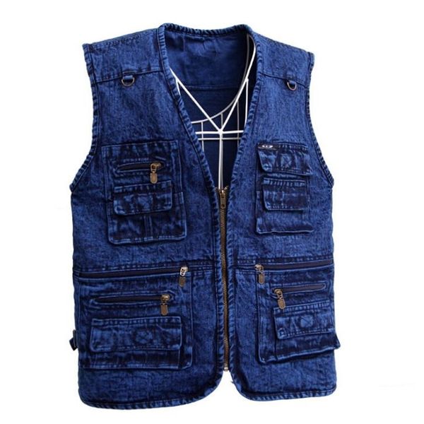 men's vests xl/5xl men's denim wiastcoats fishing mountaineering pockets v neck multi-pockets spring autumn jeans xl/5xl j310, Black;white
men's vests xl/5xl men's denim wiastcoats fishing mountaineering pockets v neck multi-pockets spring autumn jeans xl/5xl j310, Black;white
