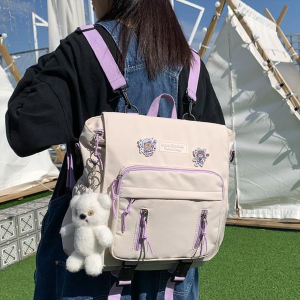 lovely multifunctional backpack teenage girl portable travel bag female small schoolbag insert buckle women backpacks
lovely multifunctional backpack teenage girl portable travel bag female small schoolbag insert buckle women backpacks
