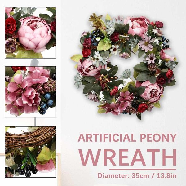 flower wreath peony garland artificial hanging leaves vine silk front door wreaths wall christmas wedding decoration decorative flowers &
flower wreath peony garland artificial hanging leaves vine silk front door wreaths wall christmas wedding decoration decorative flowers &
