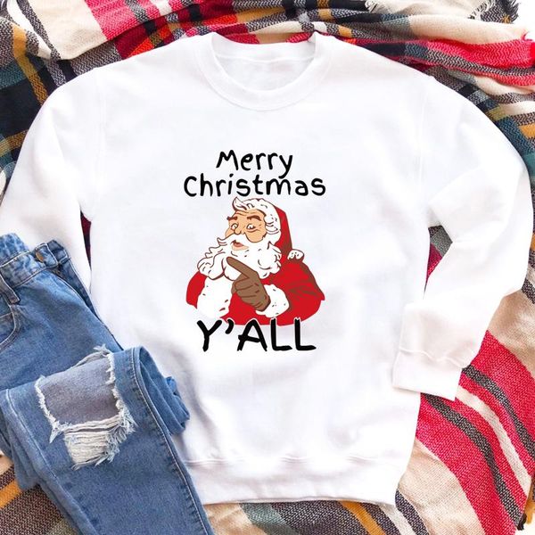 women's hoodies & sweatshirts colored santa merry christmas y'all sweatshirt funny winter holiday gift pullovers cute women long s, Black
women's hoodies & sweatshirts colored santa merry christmas y'all sweatshirt funny winter holiday gift pullovers cute women long s, Black