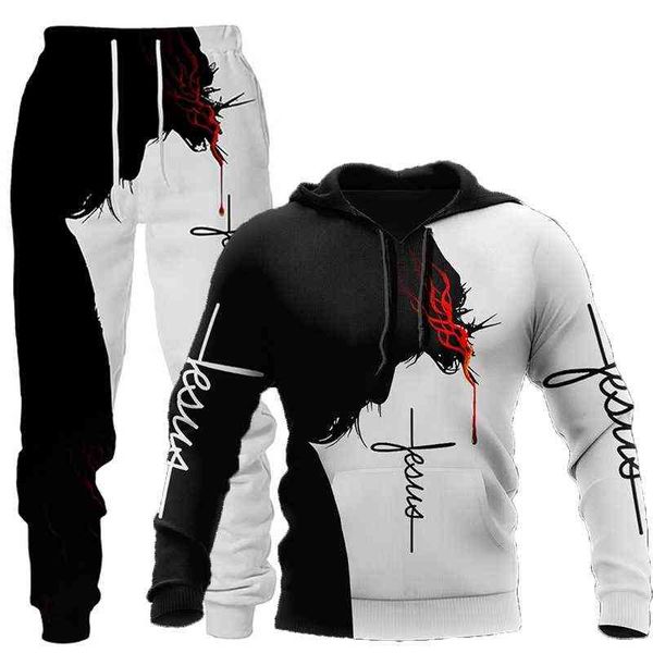 jesus 3d lion printed hoodie + pants two piece set tracksuit men women hooded sweatshirts autumn and winter men's clothing suit g1217, Gray
jesus 3d lion printed hoodie + pants two piece set tracksuit men women hooded sweatshirts autumn and winter men's clothing suit g1217, Gray