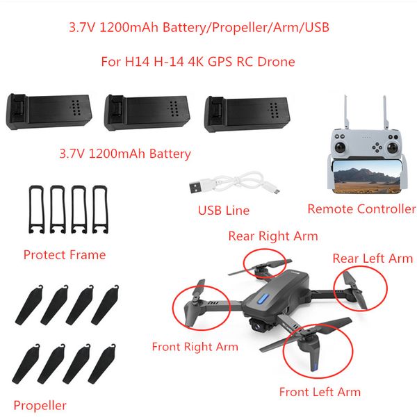h14 h-14 rc drone spare parts 3.7v 1200mah battery propeller arm motor usb line h14 accessories and blades remote controller
h14 h-14 rc drone spare parts 3.7v 1200mah battery propeller arm motor usb line h14 accessories and blades remote controller