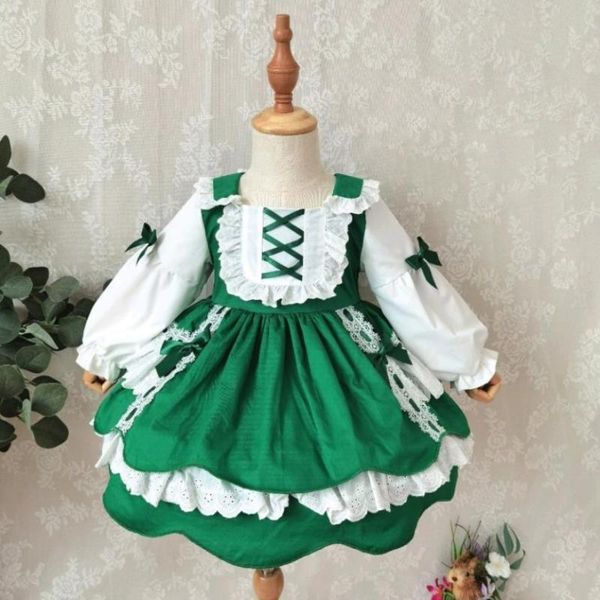 miayii spring spanish lolita princess ball gown lace bow stitching long sleeve cute dress for girls birthday easter y3819 girl's dresse, Red;yellow
miayii spring spanish lolita princess ball gown lace bow stitching long sleeve cute dress for girls birthday easter y3819 girl's dresse, Red;yellow