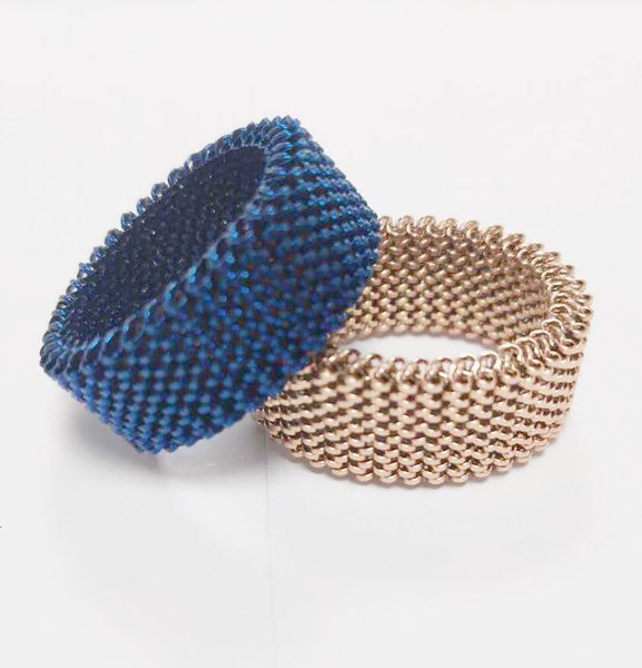 bangles bracelets 316 stainless steel mesh band ring elastic hollow stretch, Black
bangles bracelets 316 stainless steel mesh band ring elastic hollow stretch, Black