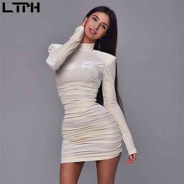 ltph autumn arrival korean ins vintage suede shoulder pad long sleeve women dress solid color slim party dresses 210423, White
ltph autumn arrival korean ins vintage suede shoulder pad long sleeve women dress solid color slim party dresses 210423, White
