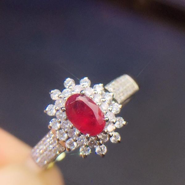 cluster rings fine jewelry pure 18 k white gold real natural pigeon blood red ruby 0.4ct diamonds female's for women ring, Golden;silver
cluster rings fine jewelry pure 18 k white gold real natural pigeon blood red ruby 0.4ct diamonds female's for women ring, Golden;silver