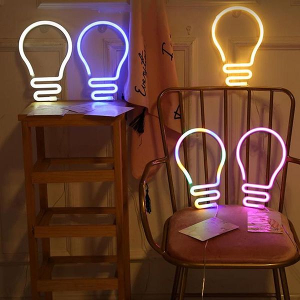 party decoration colorful rainbow bulb shape led neon sign night light lamp for room shop birthday romantic scenes usb connector
party decoration colorful rainbow bulb shape led neon sign night light lamp for room shop birthday romantic scenes usb connector