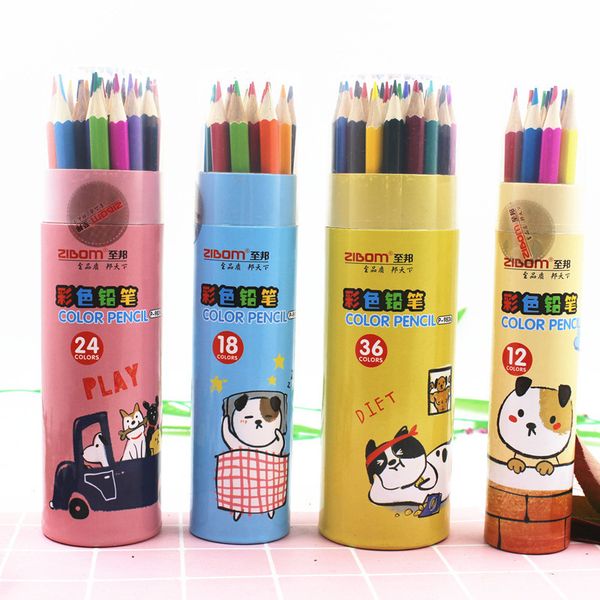 18, 12. 24 and 36 color barrel lead creative cartoon pencil children's painting graffiti pen, Black;red
18, 12. 24 and 36 color barrel lead creative cartoon pencil children's painting graffiti pen, Black;red