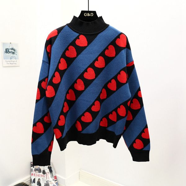 tees casual autumn red heart jacquard love knitted pullovers sweater winter chic christmas sweaters leisure jumper mesh t9ag, White
tees casual autumn red heart jacquard love knitted pullovers sweater winter chic christmas sweaters leisure jumper mesh t9ag, White