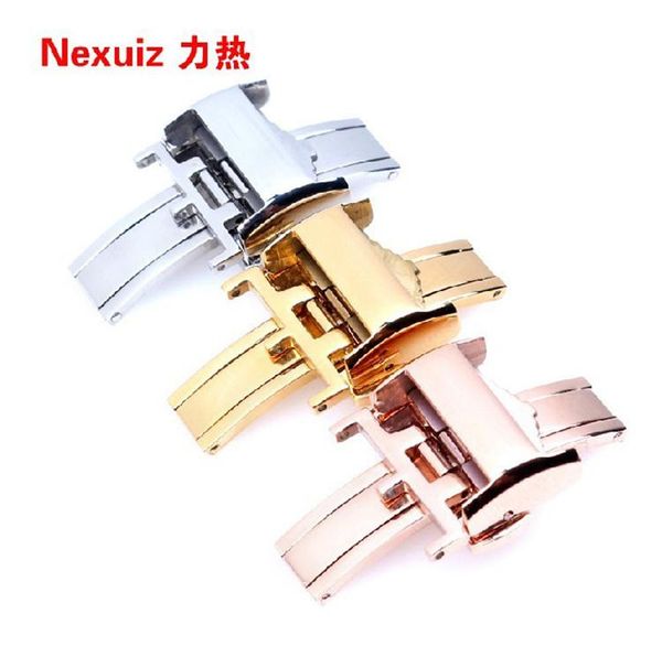 watch bands stainless steel silver folding clasp watches accessories deployment 16 18mm butterfly buckle, Black;brown
watch bands stainless steel silver folding clasp watches accessories deployment 16 18mm butterfly buckle, Black;brown