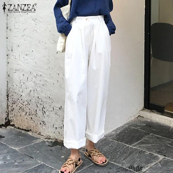 women's pants & capris zanzea fashion women wide leg 2021 summer office lady pant casual solid loose zipper elastic waist oversized pan, Black;white
women's pants & capris zanzea fashion women wide leg 2021 summer office lady pant casual solid loose zipper elastic waist oversized pan, Black;white