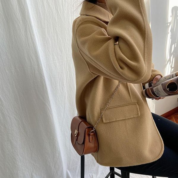 women's wool & blends 2021 spring double-sided cashmere coat korean short man temperament camel suit black
women's wool & blends 2021 spring double-sided cashmere coat korean short man temperament camel suit black