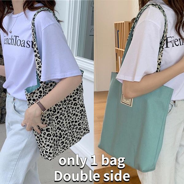 evening bags double side canvas shoulder bag for women large capacity tote ladies shopping shopper female leopard pattern cloth handbags
evening bags double side canvas shoulder bag for women large capacity tote ladies shopping shopper female leopard pattern cloth handbags