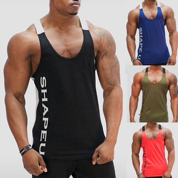 brand mens cotton casual o neck letter print tank muscle sleeveless tee bodybuilding sportswear vest, White;black
brand mens cotton casual o neck letter print tank muscle sleeveless tee bodybuilding sportswear vest, White;black