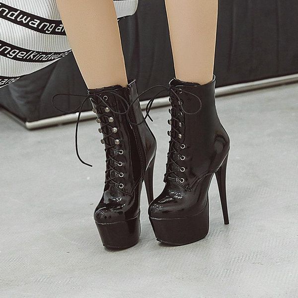 boots 2121 super high heel female short spring autumn fashion cross tied platform ankle ladies winter zipper shoes, Black
boots 2121 super high heel female short spring autumn fashion cross tied platform ankle ladies winter zipper shoes, Black