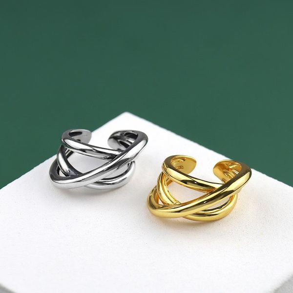 cluster rings original european and american winding ring 925 silver vintage for women party & birthday diy fine jewelry gift, Golden;silver
cluster rings original european and american winding ring 925 silver vintage for women party & birthday diy fine jewelry gift, Golden;silver
