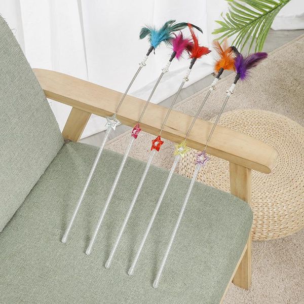 cat toys random color faux feather wand star teaser kitten funny interactive toy with bell scratch dorakitten
cat toys random color faux feather wand star teaser kitten funny interactive toy with bell scratch dorakitten