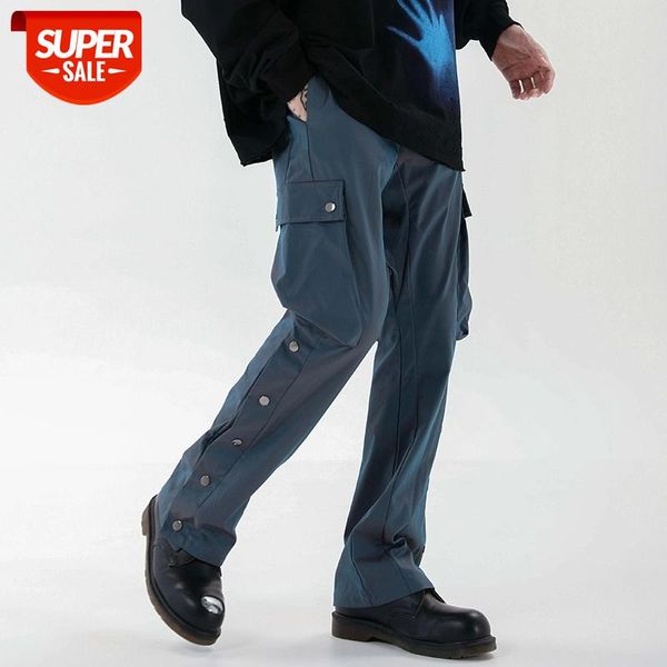harajuku side button pockets cargo pants men and women drawstring hip hop baggy flare streetwear casual trousers #ag7j, Black;white
harajuku side button pockets cargo pants men and women drawstring hip hop baggy flare streetwear casual trousers #ag7j, Black;white