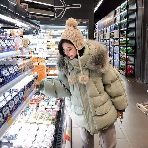 women's down & parkas padded jacket loose bread clothes fashion winter coat style short korean female trend, Black
women's down & parkas padded jacket loose bread clothes fashion winter coat style short korean female trend, Black