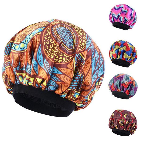 female satin bonnet double layer adjustable size bath cap reversible printed sleep night for curly springy hair black beanies
female satin bonnet double layer adjustable size bath cap reversible printed sleep night for curly springy hair black beanies