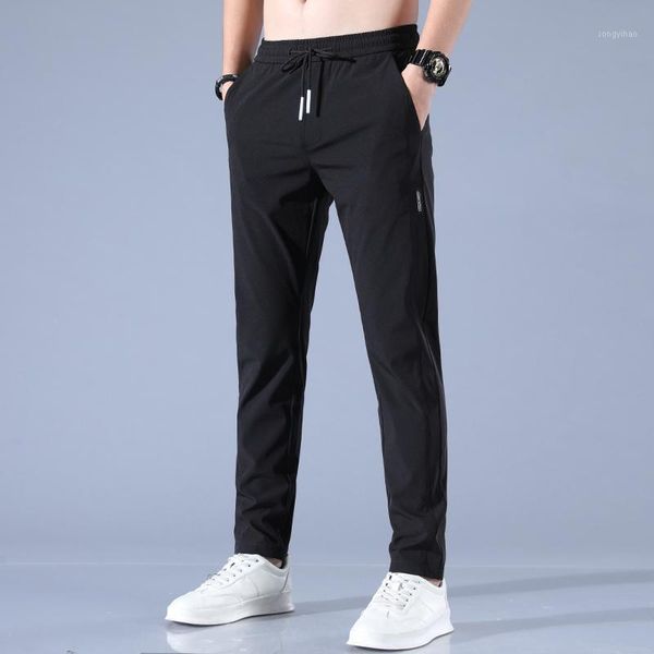 men's pants 2021 spring summer running men fitness sports gym elastic ice silk quick dry sweatpants training jogging trousers d13, Black
men's pants 2021 spring summer running men fitness sports gym elastic ice silk quick dry sweatpants training jogging trousers d13, Black