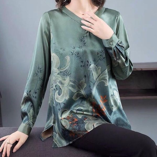 women's blouses & shirts shirt long-sleeved chiffon blouse sprint autumn fashion print temperament loose top, White
women's blouses & shirts shirt long-sleeved chiffon blouse sprint autumn fashion print temperament loose top, White