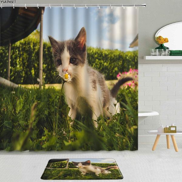shower curtains funny animal cat curtain cute pet dog flower lawn beach polyester fabric non-slip bath mat decor bathroom set
shower curtains funny animal cat curtain cute pet dog flower lawn beach polyester fabric non-slip bath mat decor bathroom set