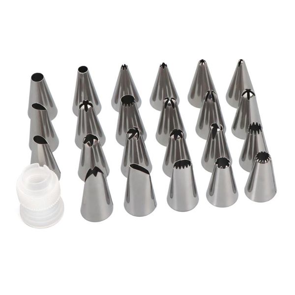 baking & pastry tools 23pcs cake decorating set stainless steel piping tips cream confectionery nozzles with adapter bag for cakes
baking & pastry tools 23pcs cake decorating set stainless steel piping tips cream confectionery nozzles with adapter bag for cakes