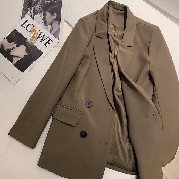 women's suits & blazers vintage blazer jacket women fall long sleeve double breasted brown outwear fashoin ladies elegant short, White;black
women's suits & blazers vintage blazer jacket women fall long sleeve double breasted brown outwear fashoin ladies elegant short, White;black