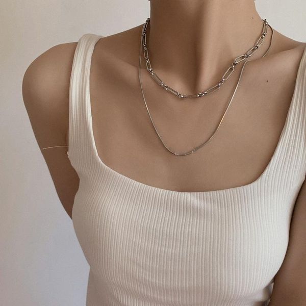 chains south korea east gate fashion contracted individual character tidal neck chain two sets of geometric necklace web celebrity temp, Silver
chains south korea east gate fashion contracted individual character tidal neck chain two sets of geometric necklace web celebrity temp, Silver