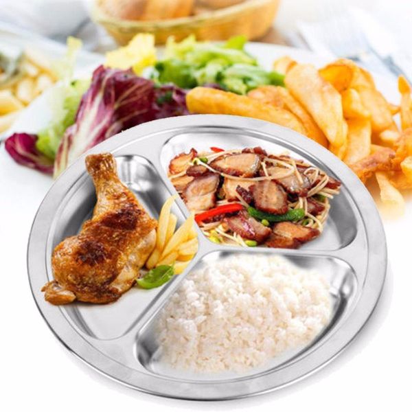 1pc 22/24/26cm dia 3 sections round divided dish snack dinner plate stainless steel flatware sets
1pc 22/24/26cm dia 3 sections round divided dish snack dinner plate stainless steel flatware sets
