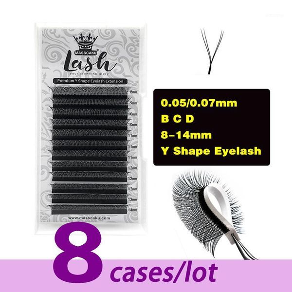 cases/lot masscaku y-shaped mink faux individual false eye lashes 2d premede fans c/d curl fluffy lash extension for makeup eyelashes1
cases/lot masscaku y-shaped mink faux individual false eye lashes 2d premede fans c/d curl fluffy lash extension for makeup eyelashes1