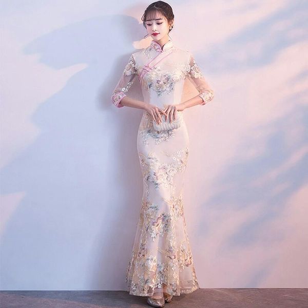 ethnic clothing fashion robe party cheongsam oriental evening dress chinese style women elegant qipao long robes retro vestido plus siz, Red
ethnic clothing fashion robe party cheongsam oriental evening dress chinese style women elegant qipao long robes retro vestido plus siz, Red